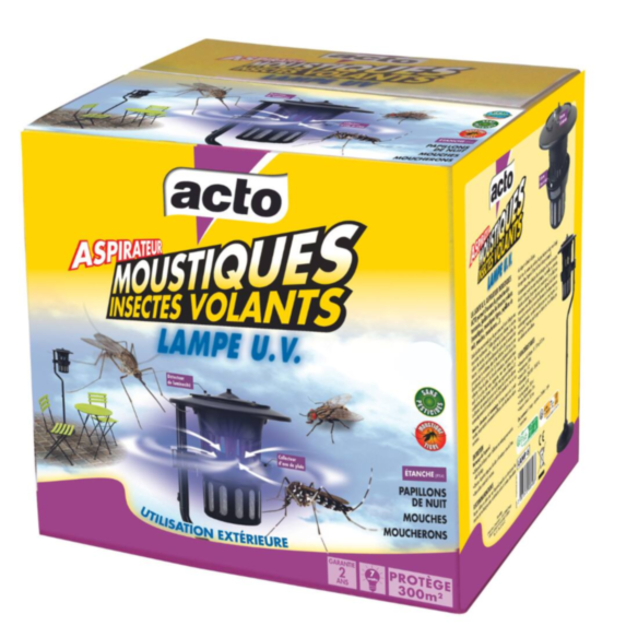 ASPIRATEUR MOUSTIQUES - INSECTES VOLANTS - LAMPE UV