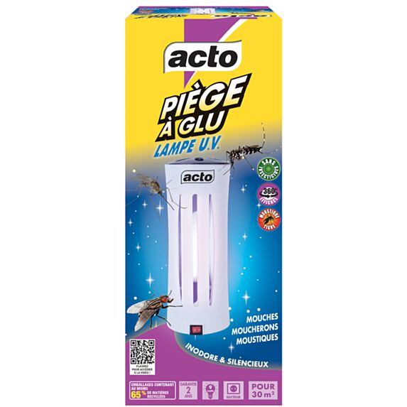 Piège à glu lampe U.V. 30m² - ACTO