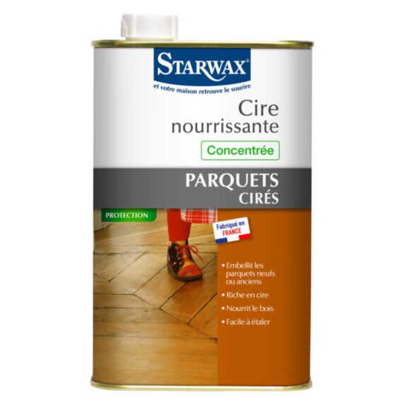 Cire Concentrée pour Parquets Cirés Incolore 1L - STARWAX