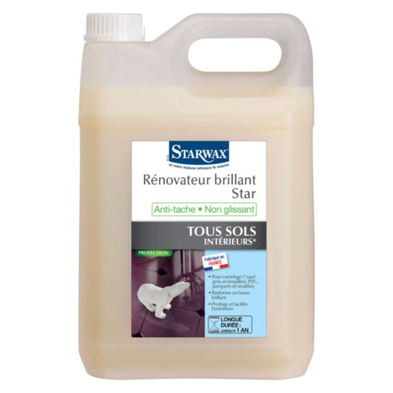 Rénovateur Brillant Star pour Sols Intérieurs 5L - STARWAX