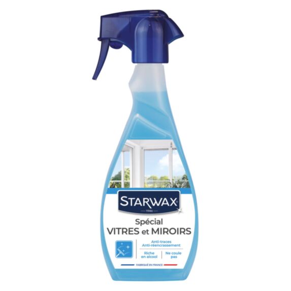 Nettoyant spécial vitres et miroirs 500ml - STARWAX