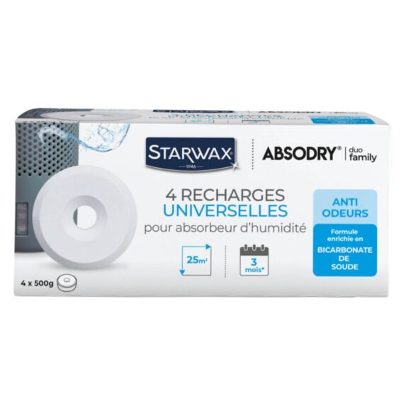 Recharge tablettes anti-humidité 500gr x4 - STARWAX