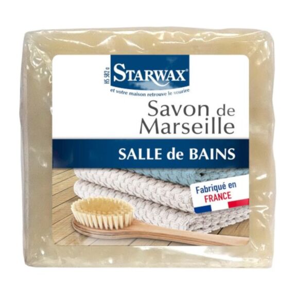 Savon de Marseille naturel cube 300gr - STARWAX