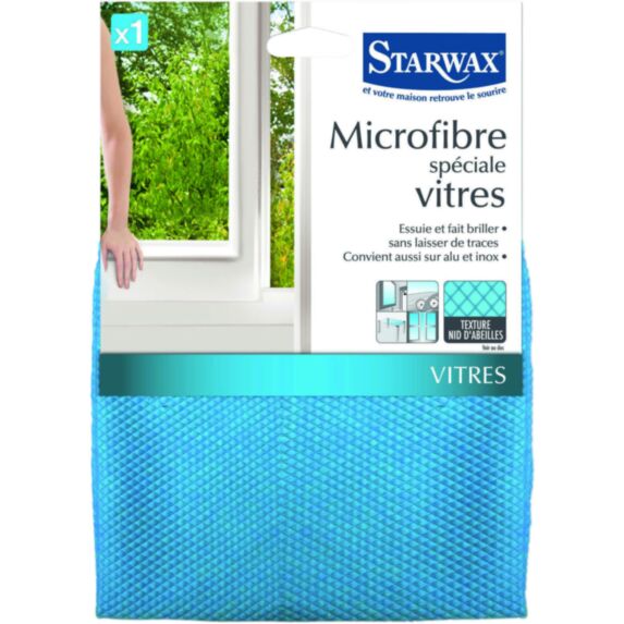 Lavette microfibre spéciale vitres - STARWAX