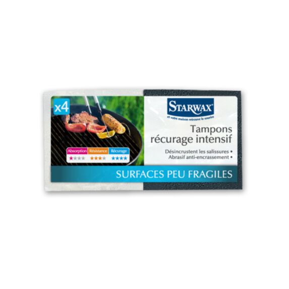 tampons récurage intensif lot de 4 - STARWAX