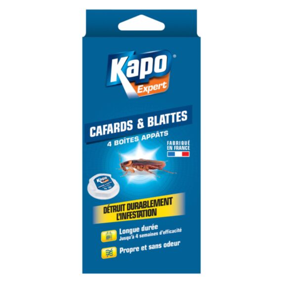 Étui de 4 boîte d' appat cafards blattes - K.PRO