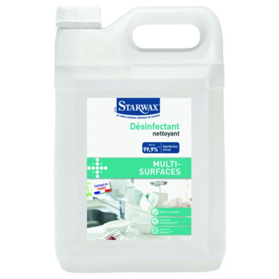 Désinfectant sols et surfaces lavables 5L - STARWAX