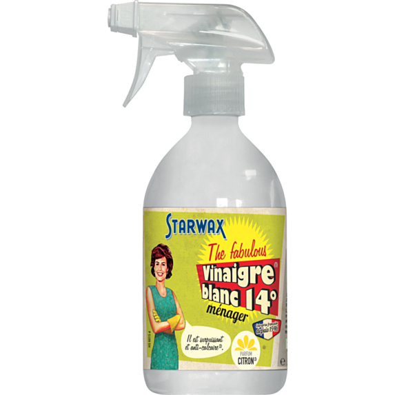 Pulvérisateur vinaigre blanc parfum citron 0,5L - STARWAX THE FABULOUS