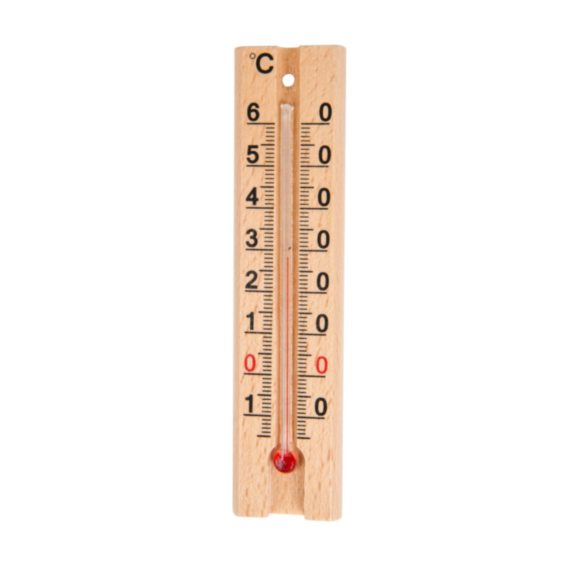 thermomètre bois clair 14 cm - STIL