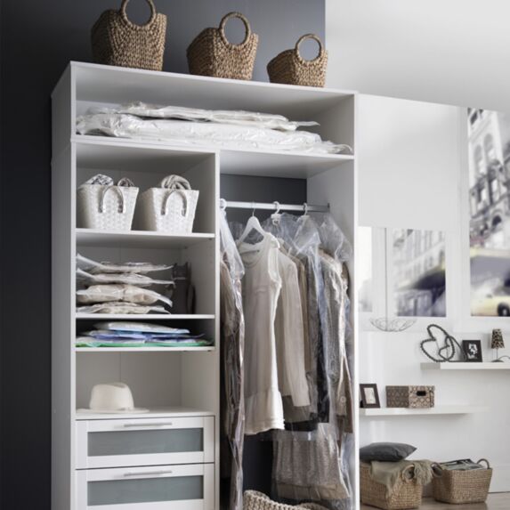 3 housses à vêtements sous-vide Aspispace Tailles M+L