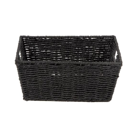 Panier Etna papier tressé noir - COMPACTOR