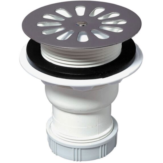 Bonde de douche pour receveur Ø60 mm sortie verticale - WIRQUIN