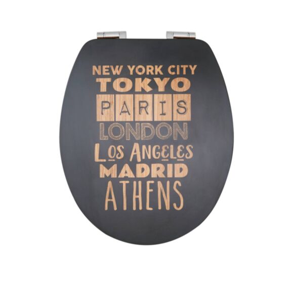 Abattant WC Diplomat déclipsable City bois compressé - WIRQUIN