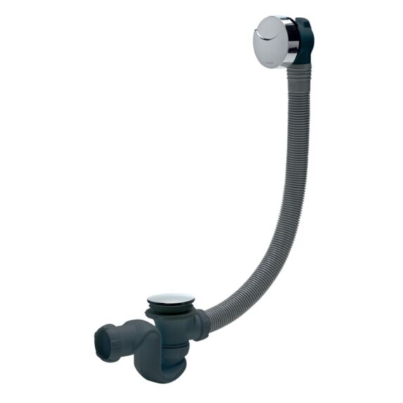 Vidage NF baignoire incluant bonde, trop-plein et siphon compact Cobra - WIRQUIN