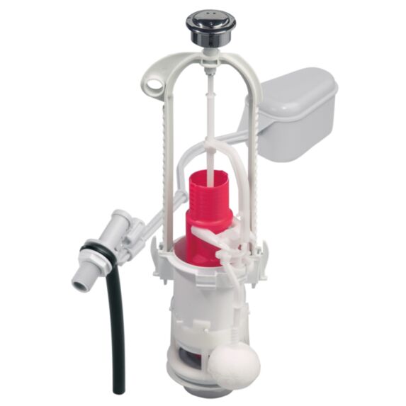 Mécanisme de chasse d'eau 3/6 L à étrier + robinet flotteur - WIRQUIN