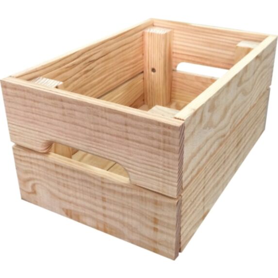 Caisse de rangement Créabox pin brut 30x20x15cm - SERVARY