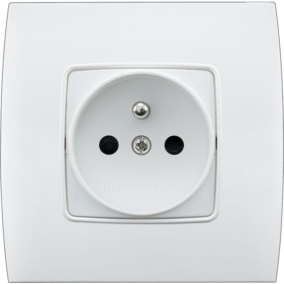 Prise 2 pôles + terre 10/16A encastré phénicia