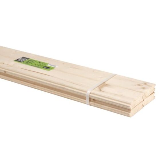 Lot de 4 lames volet sapin 28 x 90 x 240 cm