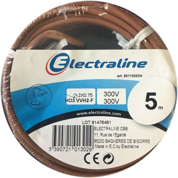 Cour.Film HO3 VVH2-F 2X0.75mm² Marron 5M