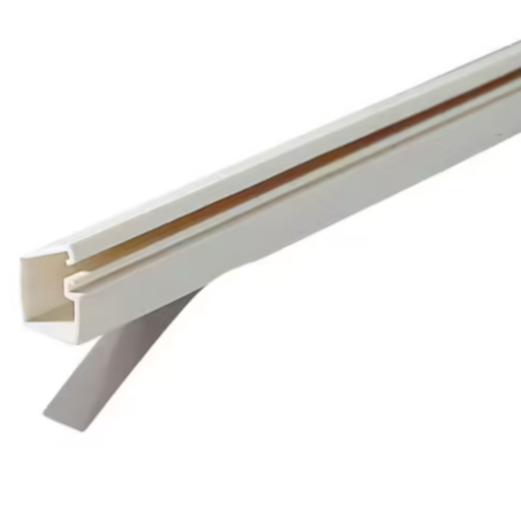 Moulure adhésive blanche PVC 10x10cm L.2m - SANS MARQUE