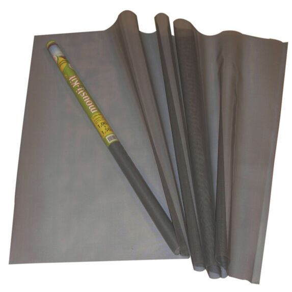 Moustiquaire Rouleau de fibre de verre L1,50xH2,30m Gris - MOUSTIKIT