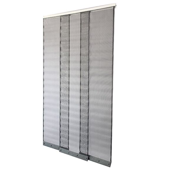 Rideau de porte Moustiquaire L1xH2,30m Gris - MOUSTIKIT CONFORT