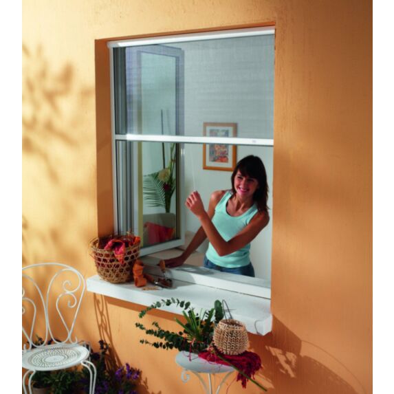 Moustiquaire Fibre de verre Enrouleur L1,25xH1,60m Blanc - MOUSTIKIT OPTIMA