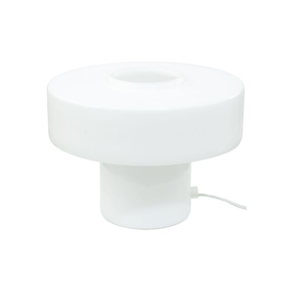 Lampe à poser LED Foza verre blanc Ø25cmxH.19cm - C-CREATION