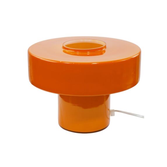 Lampe Foza verre Ø25cm orange ampoule LED E27 non fournie - C-CREATION