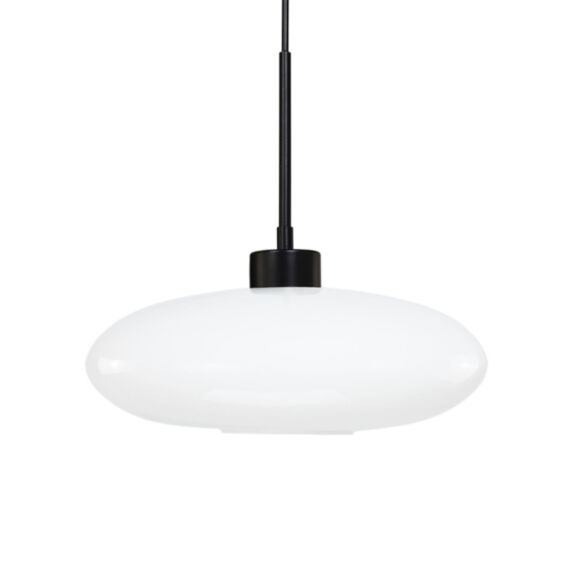 Suspension Nepi verre blanc Ø30cm H.12–112cm - C-CREATION