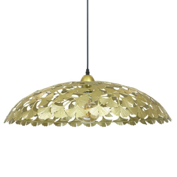 Suspension Symbiose en métal doré dia 61 cm hauteur 15 cm  1 douille E27 ampoule non fournie.