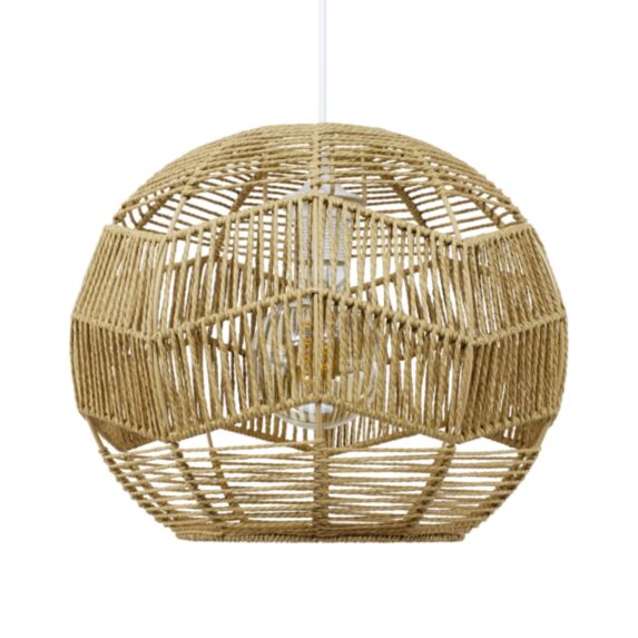 Suspension Carane ficelle de papier naturelle Ø34cm - C-CREATION