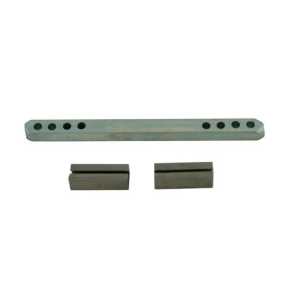 Carre percé poignées de porte 7x90mm + 2 fourreaux 7/8mm