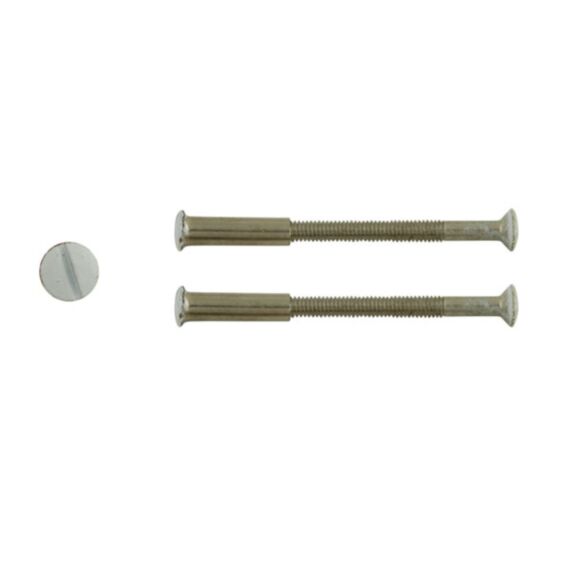 2 Vis relieuses blanc