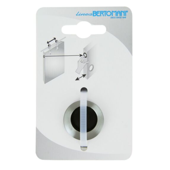 Poignée pour porte à galandage Rond en nickel - CHRISLIGNE