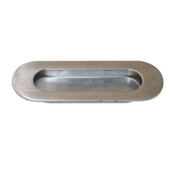 Poignée pour porte à galandage Ovale inox 40x120mm - CHRISLIGNE