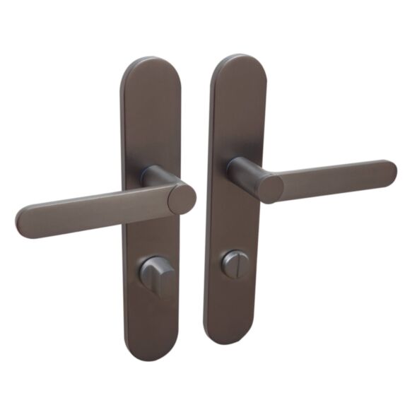 2 poignées de porte Meudon-k condamnation aluminium canon de fusil