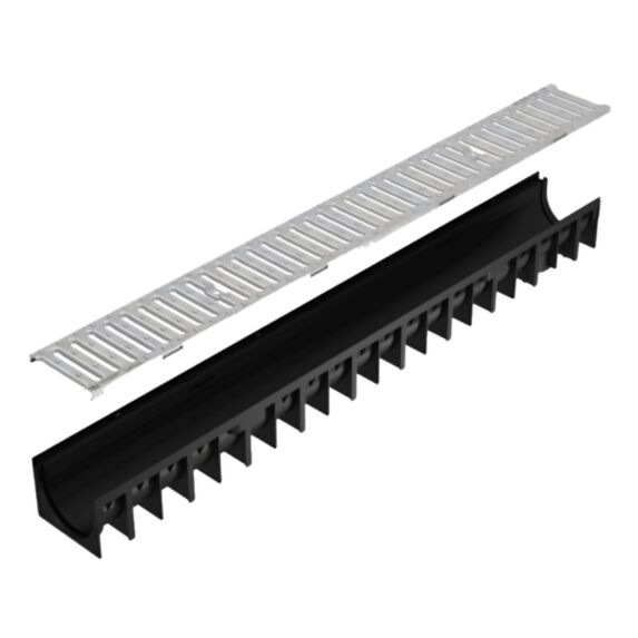 Grille galvanisée pour caniveau Acier Galvanisé 100x9cm - FITT