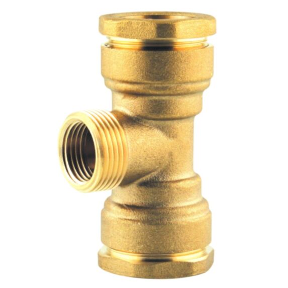 té dérivation laiton compression d25 male 3/4