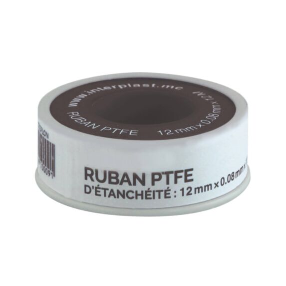 Ruban PTFE d'étanchéité 12mm  - INTERPLAST