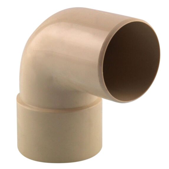 coude gouttière 87° mf pvc 50 sable - INTERPLAST