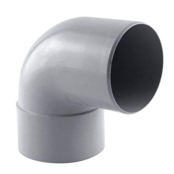 coude gouttière 87° mf pvc 80 gris - INTERPLAST