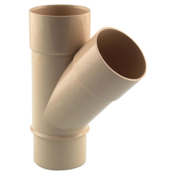 culotte gouttière 45° mf pvc 50 sable - INTERPLAST