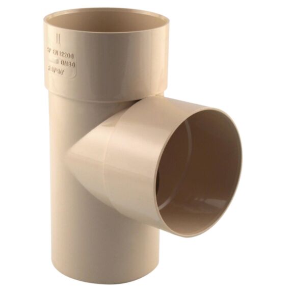 culotte gouttière 87° mf pvc 80 sable - INTERPLAST