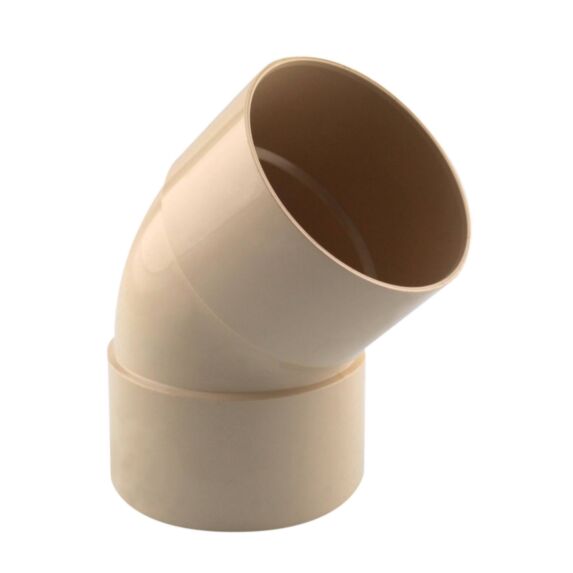 coude gouttière 45° ff pvc 80 sable - INTERPLAST
