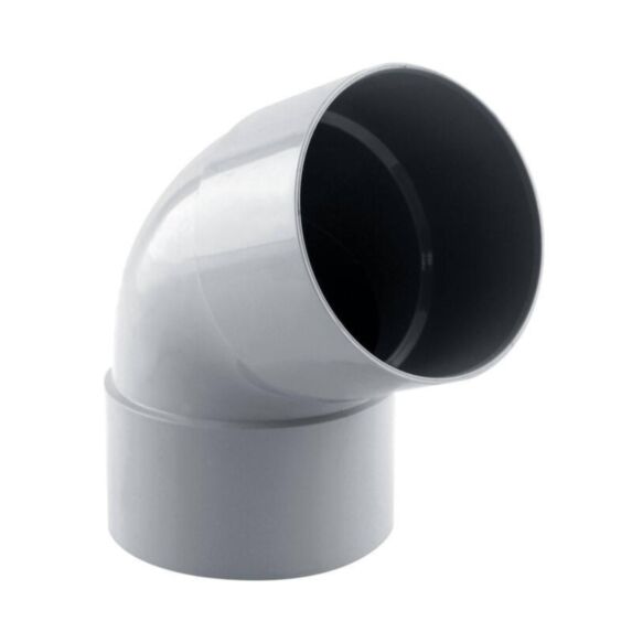 coude gouttière 67° ff pvc 80 gris - INTERPLAST