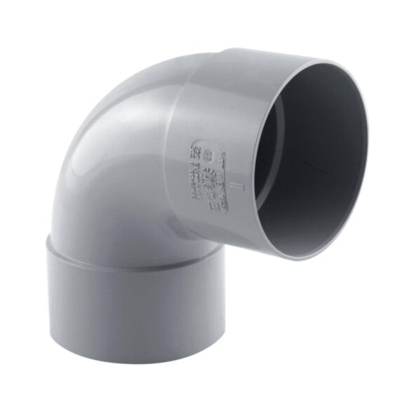 coude gouttière 87° ff pvc 80 gris - INTERPLAST