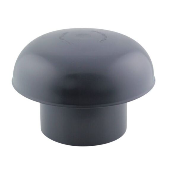 Chapeau de ventilation PVC ardoise Diam.125 - INTERPLAST