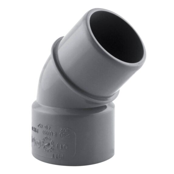 Coude pvc 45° mf ø 40 nfe-nfme - INTERPLAST