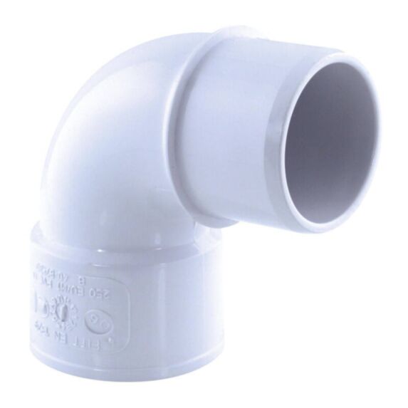 coude pvc 87° mf ø 40 blanc - INTERPLAST